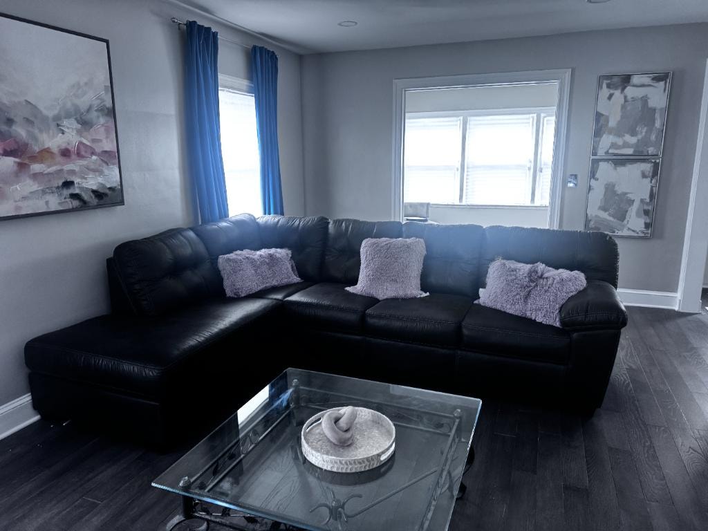 Warm and inviting common room lounge